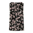 thumbnail image 4 of Miqool Womens Plus Size Tank Tops Floral Print Sleeveless Ruched Shirt Loose Fit Tunic Tops, 4 of 6