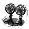 thumbnail image 2 of Car Fan Usb Car Home Car Fan Cooling Fans that Blow Cold Air Battery Powered Rechargeable Fan (Black), 2 of 7