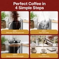 thumbnail image 6 of Cafe Du Chateau Stainless Steel French Press Coffee Maker, 34 oz Manual Coffee &Tea Brewer, 6 of 10