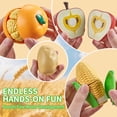 thumbnail image 6 of Play Food Sets for Kids Kitchen, Wheat Straw Pretend Food Toys with Kids Picnic Basket and Picnic Blanket, Cutting Toy Food, Fake Food with Pizza Toy, Play Kitchen Accessories, STEM Gift for Boy Girl, 6 of 8