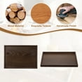 thumbnail image 4 of Uxcell Wooden Serving Tray Rectangular Decorative Platter for Home and Kitchen Use Brown 15.8x11 Inch, 4 of 6