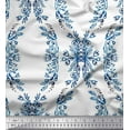 thumbnail image 1 of Soimoi Cotton Duck Fabric Floral & Ogee Damask Print Fabric by the Yard 56 Inch Wide, 1 of 1