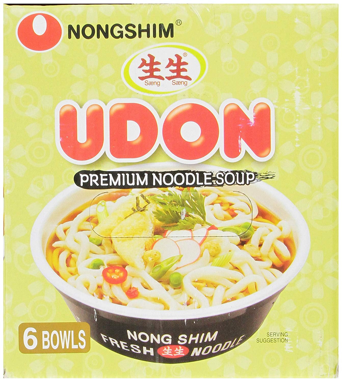 Nongshim Udon Noodle Soup 6 pack, 9.73 oz each