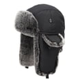 thumbnail image 4 of YM YOUMU Women Faux Fur Hat Men Flaps Trooper Cap Winter, 4 of 4