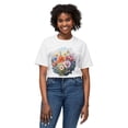 thumbnail image 4 of Floral T-Shirt, Vintage Flowers Tee, Floral Tees, Floral Art Design Shirt, Tee Shirt with Floral Art, 4 of 42