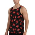 thumbnail image 2 of Haiem Beautiful Red Ladybug Men Workout Tank Top Gym Bodybuilding Sleeveless Muscle T Shirts Athletic Tank Breathable Workout Shirt-Small, 2 of 8