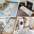 thumbnail image 5 of Blue Botanical 2'x6' Runner Rugs for Hallway Kitchen Bedside Non Slip Washable, Rustic Country Spring Floral Summer Leaf Entryway Rug Runners with Rubber Backing, Long Carpet Runner for Laundry Room, 5 of 8