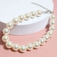 thumbnail image 3 of Walbest PEARL DOG NECKLACE JEWELLERY COLLAR FOR SMALL DOGS PUPS WHITE, 3 of 7