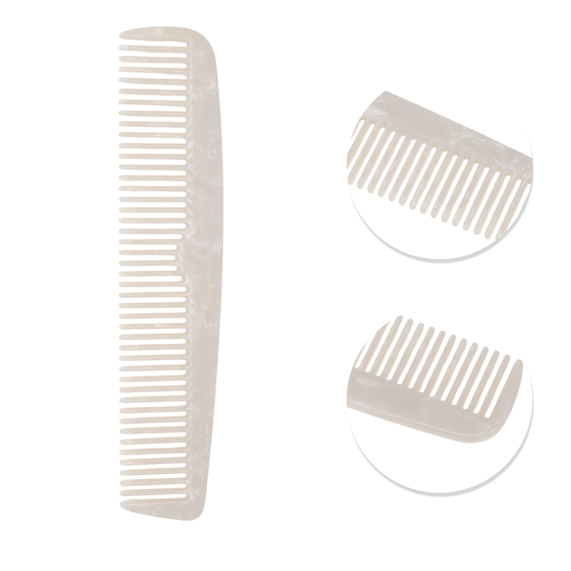Unique Bargains 1 Pc Portable Little Tooth Hair Comb for All Hair Types Styles White