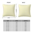 thumbnail image 2 of Pofeuu Lemon Yellow Checkboard Print Double-sided plush pillowcase Square Throw Pillow Covers Pillows Cover for Living Room Bedroom Sofa Couch Cushion Cover（No pillow core）-24"x24", 2 of 7