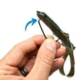 thumbnail image 6 of Harmony Fishing - Razor Series EWG Offset Hooks with Flex Keepers 10 Pack  Bass Fishing  Adjustable Flexible Bait Stoppers  HCS  Slick Black Nickel Coating Size 1/0 10 Pack w/Flex Keepers, 6 of 9