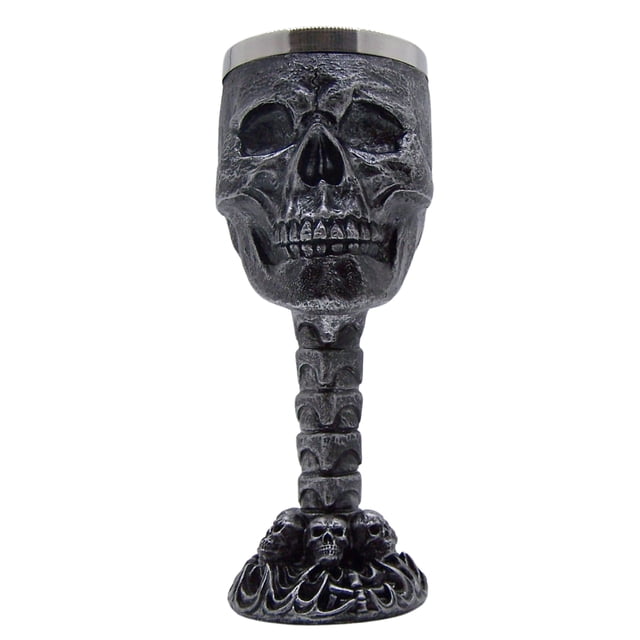 Copa de vino Wowser Grinning Skull Gothic Novelty