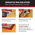 thumbnail image 7 of StepNGrip Rug Corner Grippers 4-Pack - Flattens Edges to Hold Rugs in Place - Impedes Curling with Stiff Layer - Reusable Carpet Grip Pads with Easy-Lift Design - 6.5 x 6.5 Inches, 7 of 7