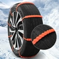 thumbnail image 3 of Votnto Snow Tire Chain, Snow Chains for Car Tires, Universal Automobile Chains, Reusable Portable Adjustable Plastic Non-Slip Tire Chains for SUV Trucks, Pack of 30, 3 of 7