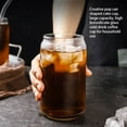 thumbnail image 4 of Drinking Tool Large-Capacity Can-Shaped Simple Fruit Juice Cup Cold-Resistant Transparent Coffee Mug Restaurant Coffee Gift 500ml, 4 of 8