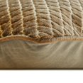 thumbnail image 2 of The HomeCentric Decorative Pillow Covers Brown Pack of 2, 12"x22" (30x55 cm) Lumbar Pillow Cover, Velvet Lattice, Textured, Velvet, Geometric Oblong Cushion Covers, Geometric Modern - Marvel Brown, 2 of 5