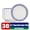 Style1-8.5in, variant on Paper Plates, 8.5 Inch, 30 Count Disposable Thickened Deep Dish Blue Porcelain Flower Printed Plates, Leak-Proof Cut-Resistant Microwave Safe for BBQ, Cookouts, Picnics, Parties and Potlucks