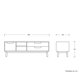 thumbnail image 2 of Mueble para tv Talitha 160 cm - Blanco Gaia Herbs Contemporáneo, 2 of 7