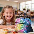 thumbnail image 4 of DISNIMO Tie Dye Vortex Printed Backpack Set for Teen Boys, Large Lightweight Backpack Set with Insulated Lunch Bag & Pencil Pouch, 17 Inch School Bag Set for Kindergarten Elementary, 4 of 7