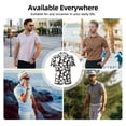 thumbnail image 6 of Daiia Cartoon Penguin Pattern Men’s Polo Shirts,Solid Deck Shirt,Classic Fit, Breathable Cotton Polo for Casual and Sport Wear-Medium, 6 of 7