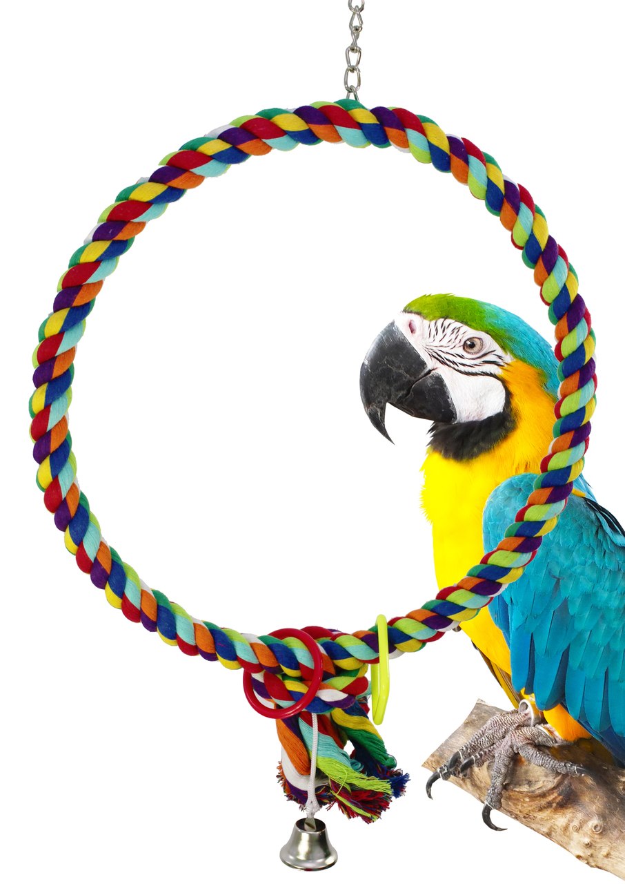 Bonka Bird Toys 1046 Huge Rope Ring Bird Toy