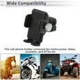 thumbnail image 3 of Unique BargainsMotorcycle Phone Mount Holder Motorbike Cell Phone Mount Holder for Handlebar Mount Fits 4.7"-7.2" / 119.38-182.88mm Smartphones Black, 3 of 7
