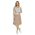 thumbnail image 2 of Women's Bamboo Print Eco Season in Japan A-line Printed Skirt Casual Wear, S, Dark Brown Sand Brown, by Ambesonne, 2 of 6