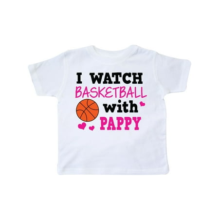 

Inktastic I Watch Basketball with Pappy Gift Toddler Toddler Girl T-Shirt