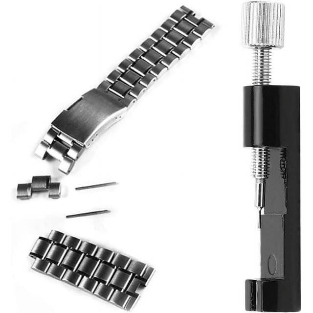 HUGFEGWE 2PCs Watch Band Remover kit Watch Link Tool, Watchband Remover Watch Strap Adjuster Removal Tool Adjustable Height Professional CA919-70498