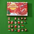 thumbnail image 7 of 24 PC Christmas 3D Countdown Plush Toy Sculpting Fun Calendar Toy Set with 24 Plush Toys, Merry Christmas Themed Stuffed Animal Collection for Kids, 7 of 7