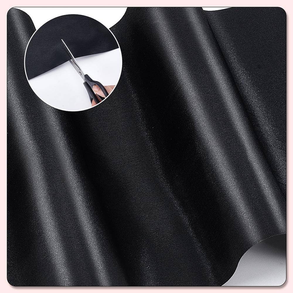 Polyester Ribbon for Party Decor Black 150mm 20m/roll