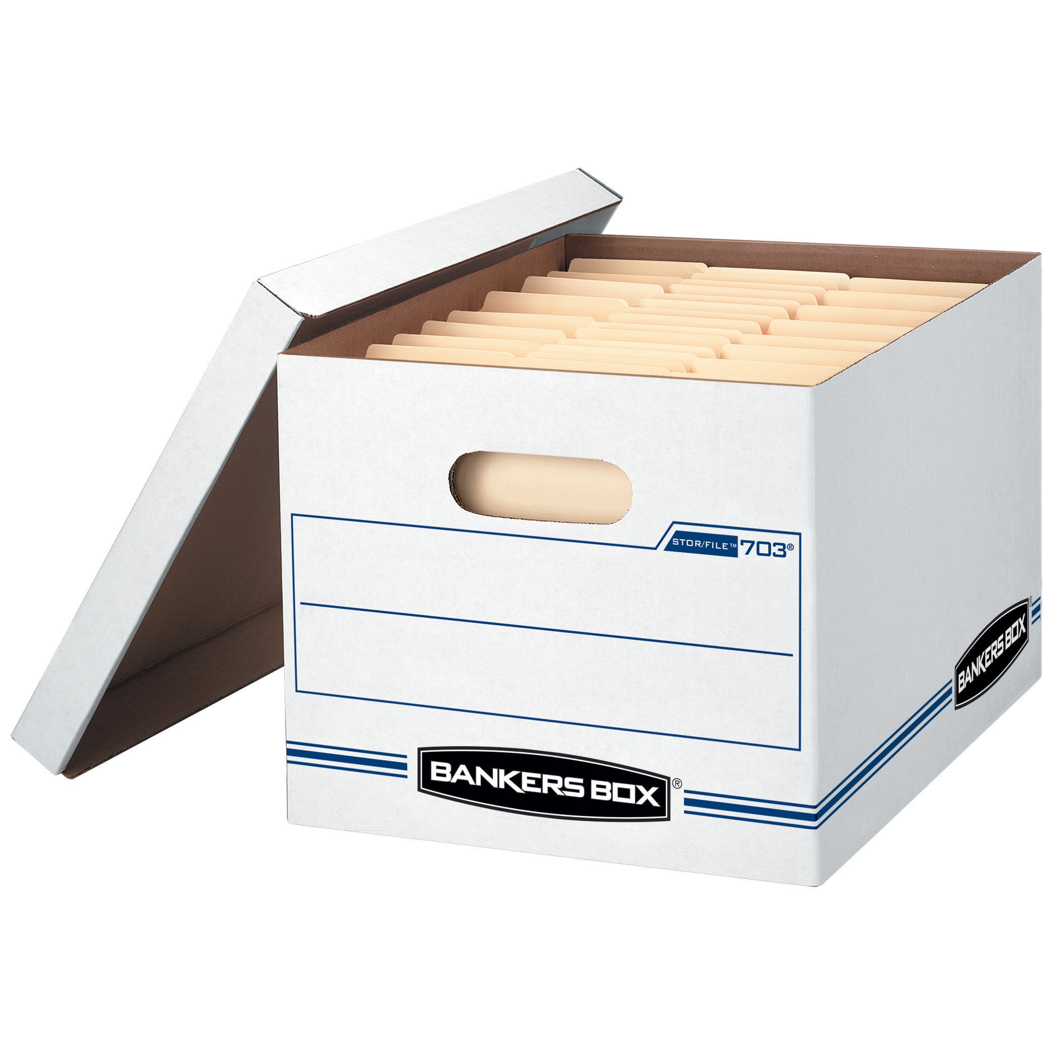 Bankers Box STOR/FILE Storage Boxes, Standard SetUp, LiftOff Lid