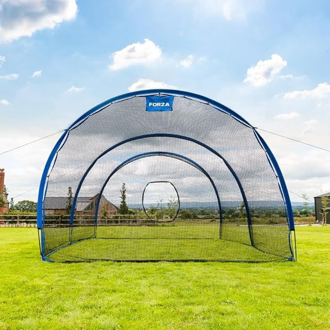 Forza Pop-Up Baseball Batting Cage | Portable, Fiberglass Frame with Polyester Netting, Instant Setup for Anywhere Practice | Multiple Size Options, Includes Carry Bag