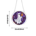 thumbnail image 3 of Halloween Sun Catcher for Window Hanging, Wooden Puzzle Ghost Witch Acrylic Stained Glass Decor for Windows Door Wall, House Warming Gift for Puzzle Lovers by MPOISVA, 3 of 7