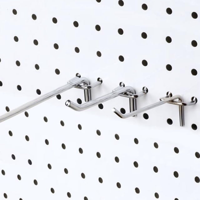 ProCraft 8 Inch Metal Pegboard Hooks – 10 Pack, USA Made, Garage Shelf Hangers & Organizer Kit