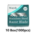 thumbnail image 2 of Waysh Lames de Rasage, Lot Économique Ultime de 1000 Unités pour Barbier, 2 of 7