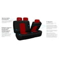 thumbnail image 6 of FH Group Perforated PU Leather Car Seat Covers for Auto Car Sedan SUV Van - Universal Fit Car Seat Protector Waterproof, UV-Resistant with Auto Dash Grip Pad PU008115RED-FH1002, 6 of 8