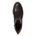 thumbnail image 3 of LUCKY BRAND Womens Brown Goring Ressy Round Toe Block Heel Zip-Up Leather Chelsea 9.5 M, 3 of 4