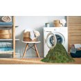 thumbnail image 2 of Ahgly Company Machine Washable Indoor Square Transitional Green Onion Green Area Rugs, 8' Square, 2 of 7