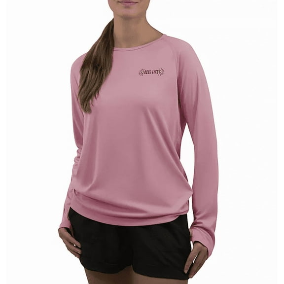 Reel Life Women's Long Sleeve UV T-Shirt (Purple, Large)