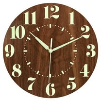 Glow in Dark Wall Clock, Silent Non-Ticking Battery Operated Clock