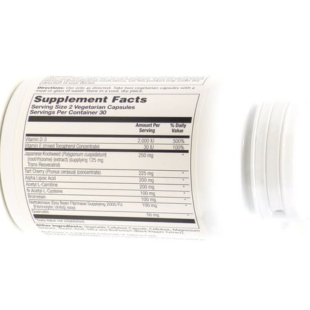 Solaray Aceteyl L-Carnitine Alpha Lipoic Acid Capsules, 60 Ct