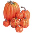 thumbnail image 3 of 7 piezas de calabazas artificiales para decorar el jardín otoñal de Acción de Gracias. Naranja, 3 of 9