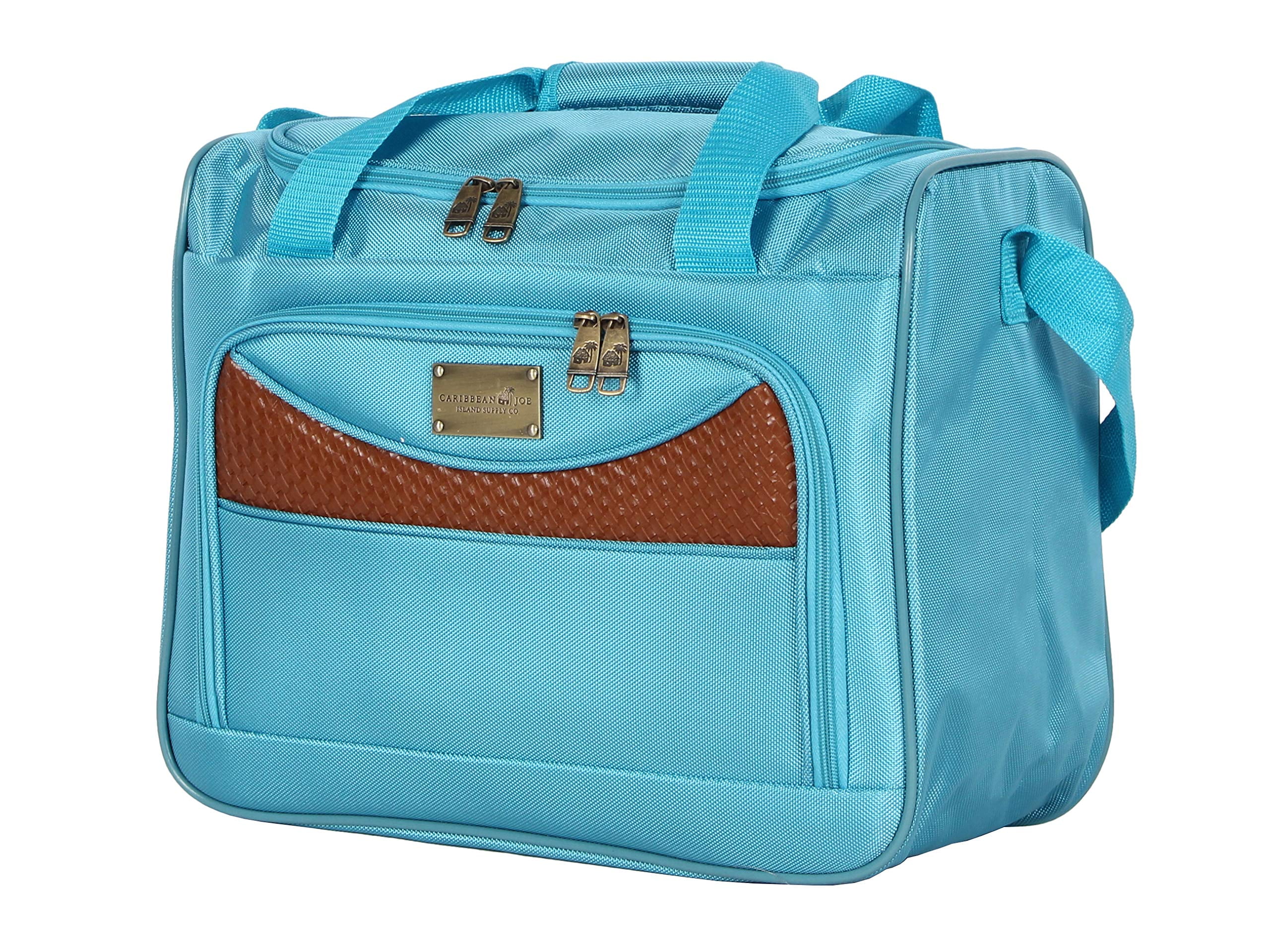 Caribbean Joe Luggage Castaway Suitcase 16" Boarding Tote (Light Blue