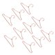 thumbnail image 3 of 10 piezas de pequeños soportes para vestidos y conjuntos, perchero para colgar ropa de muñecas de 65 mm. rosa áurea, 3 of 9