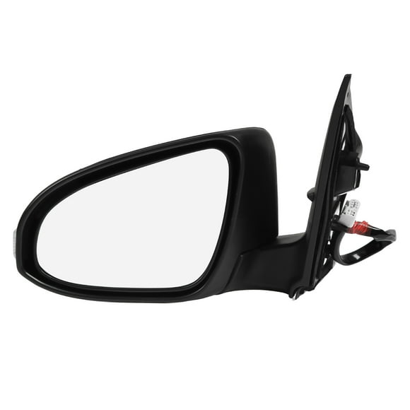 Reemplazo de Espejo Lateral Con Calefacción Eléctrica para E170 2014-2019, ABS y Vidrio Negro Brillante, Plug & Play, Luz de Señal de, Manual Plegable, Agregue Estilo