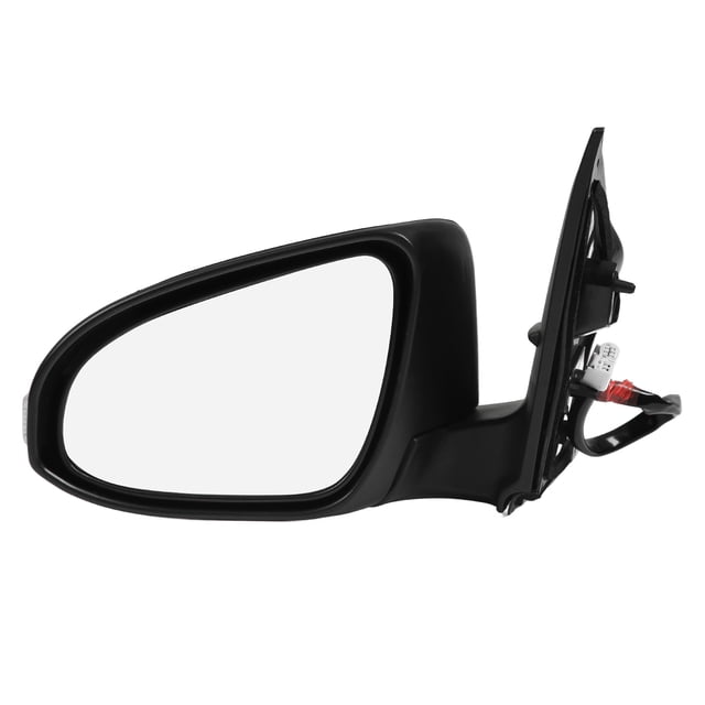 Reemplazo de Espejo Lateral Con Calefacción Eléctrica para E170 2014-2019, ABS y Vidrio Negro Brillante, Plug & Play, Luz de Señal de, Manual Plegable, Agregue Estilo