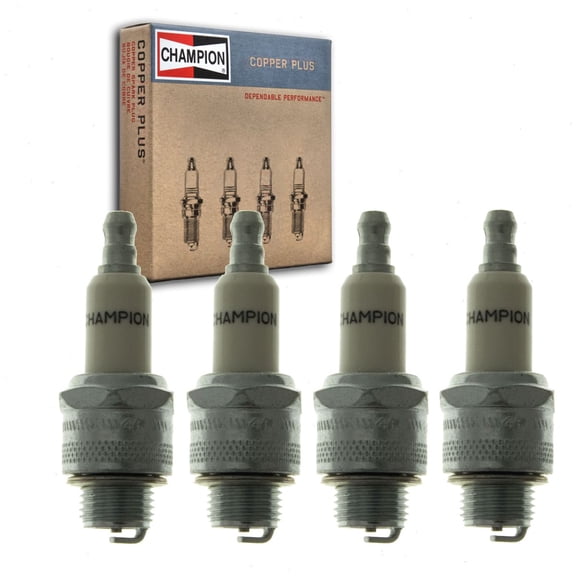 4 pc Champion 856 Copper Plus Spark Plugs for BR4LM RJ17LM Ignition Wire Secondary