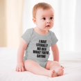 thumbnail image 3 of I Have Literally No Idea What You Are Saying - Baby Clothes - Funny Newborn Bodysuit Outfits for Boys And Girls Gray-style-1 9months, 3 of 7