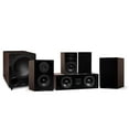thumbnail image 1 of Fluance Elite High Definition Compact Surround Sound Home Theater 5.1 Channel Speaker System including 2-Way Bookshelf, Center Channel, Rear Surrounds and DB10 Subwoofer - Walnut (SX51WC), 1 of 8